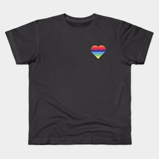 Rainbow Heart Kids T-Shirt